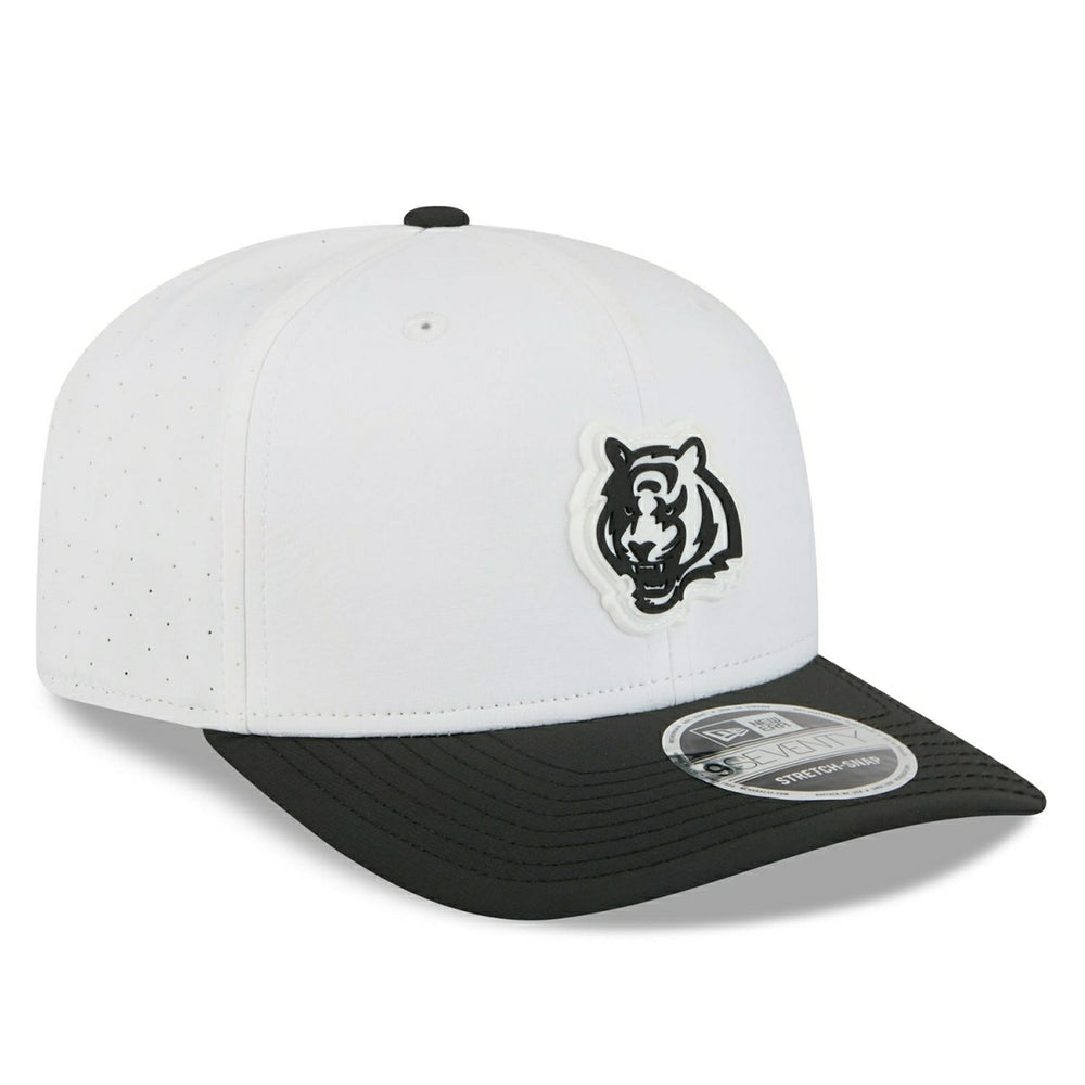 Cincinnati Bengals Historic Logo 2025 NFL Training Camp New Era  9SEVENTY Stretch-Snap Cap OTC White - Taass sale