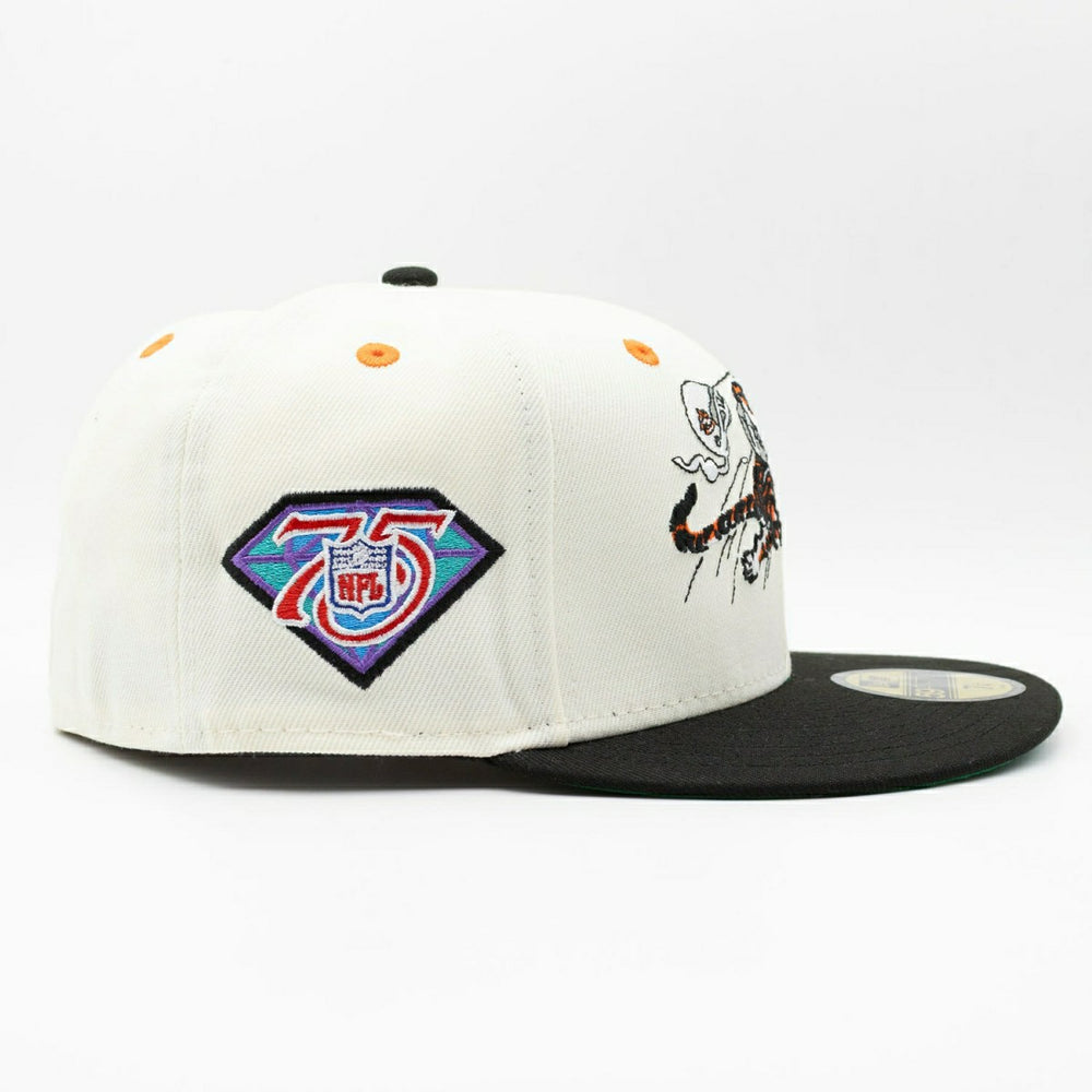Cincinnati Bengals NFL 75th Anniversary New Era 59FIFTY Fitted NFL Cap - Taass for sale