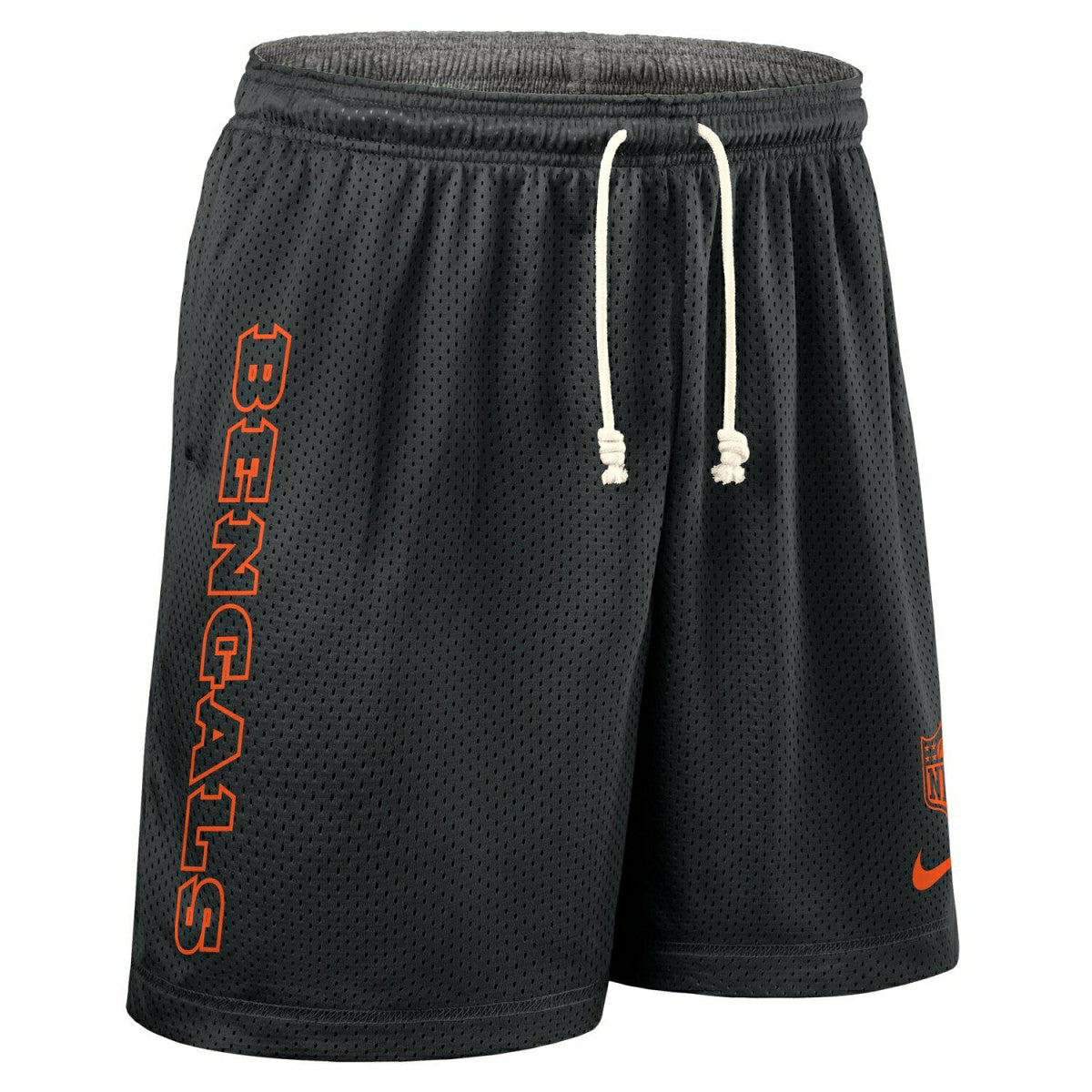 Cincinnati Bengals 2025 NFL Sideline Reversible Mesh Nike Dri-FIT Shorts Black - Taass Online