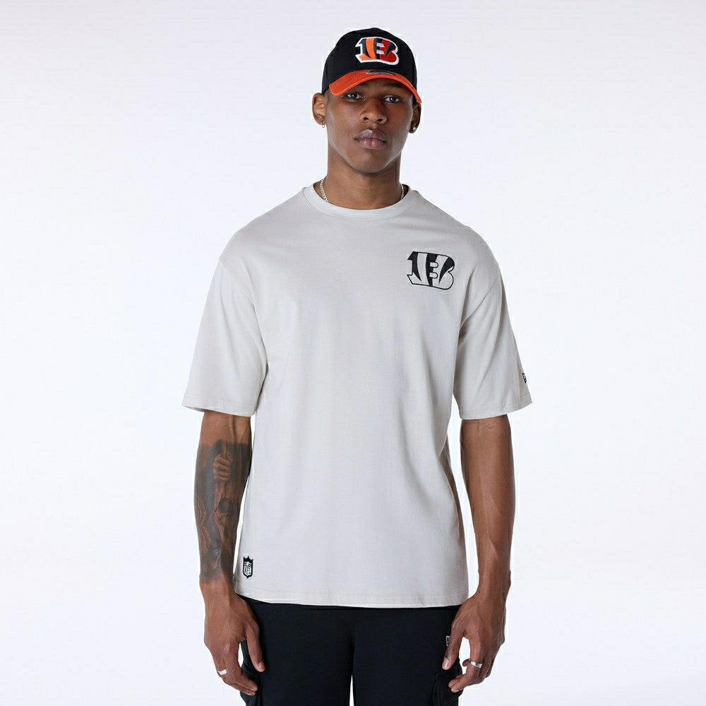 Cincinnati Bengals Super Bowl XVI Oversized NFL T-Shirt Cream - Taass on sale