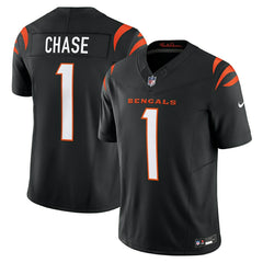 Ja’Marr Chase #1 Cincinnati Bengals Nike Vapor F.U.S.E. Limited NFL Jersey Black - Taass outlet