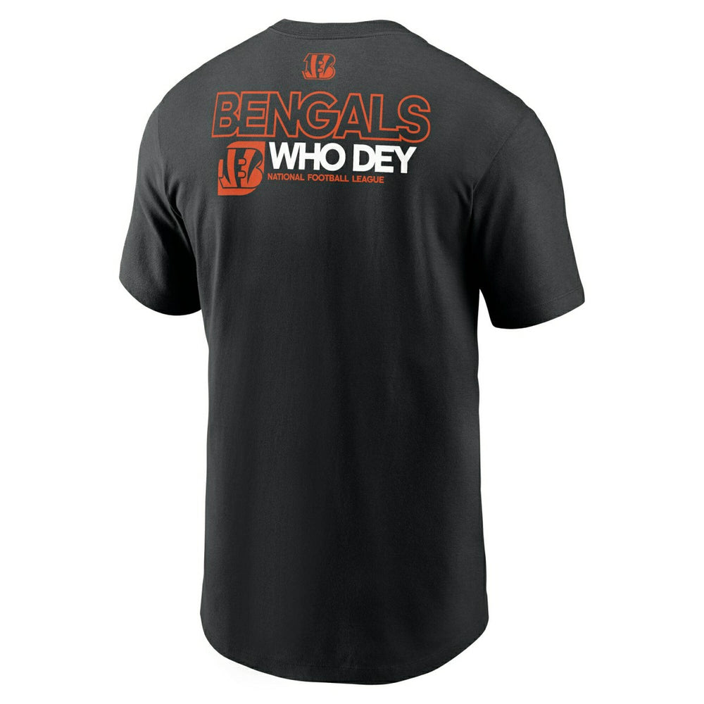 Cincinnati Bengals Team Slogan Nike Essential NFL T-Shirt Black - Taass outlet