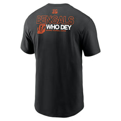 Cincinnati Bengals Team Slogan Nike Essential NFL T-Shirt Black - Taass outlet