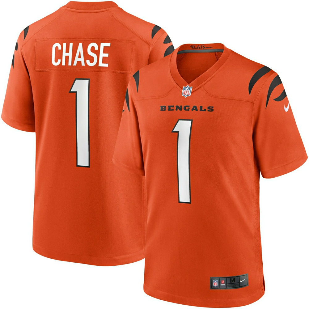 Ja'Marr Chase #1 Cincinnati Bengals Nike Game NFL Jersey Orange - Taass for sale