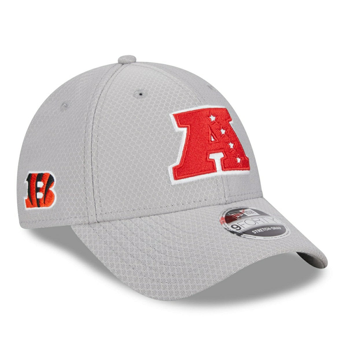 Cincinnati Bengals AFC 2024 Pro Bowl New Era Stretch-Snap 9FORTY NFL Cap Gray - Taass US
