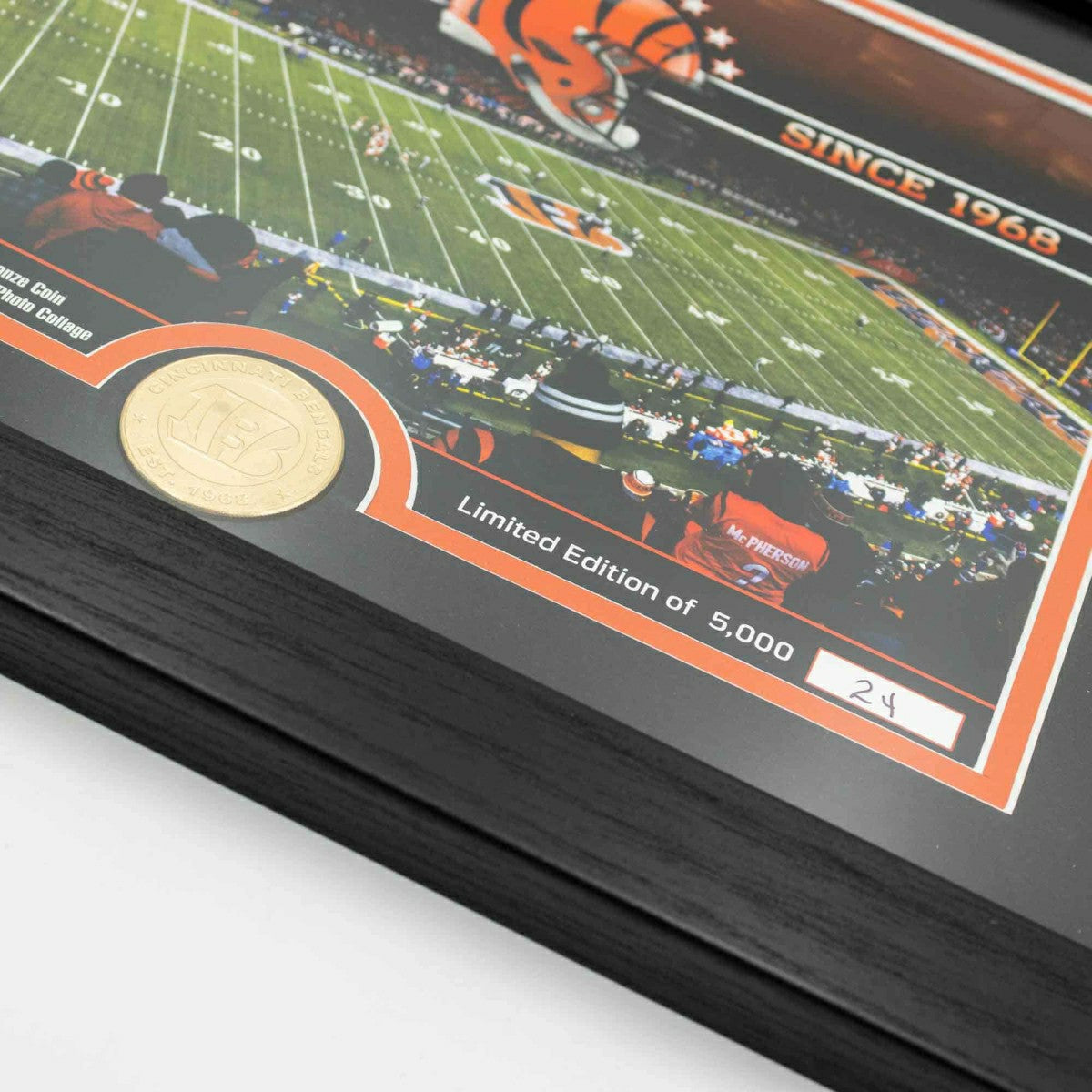 Cincinnati Bengals Team Stadium Bronze Coin Framed NFL Photo - Taass discount