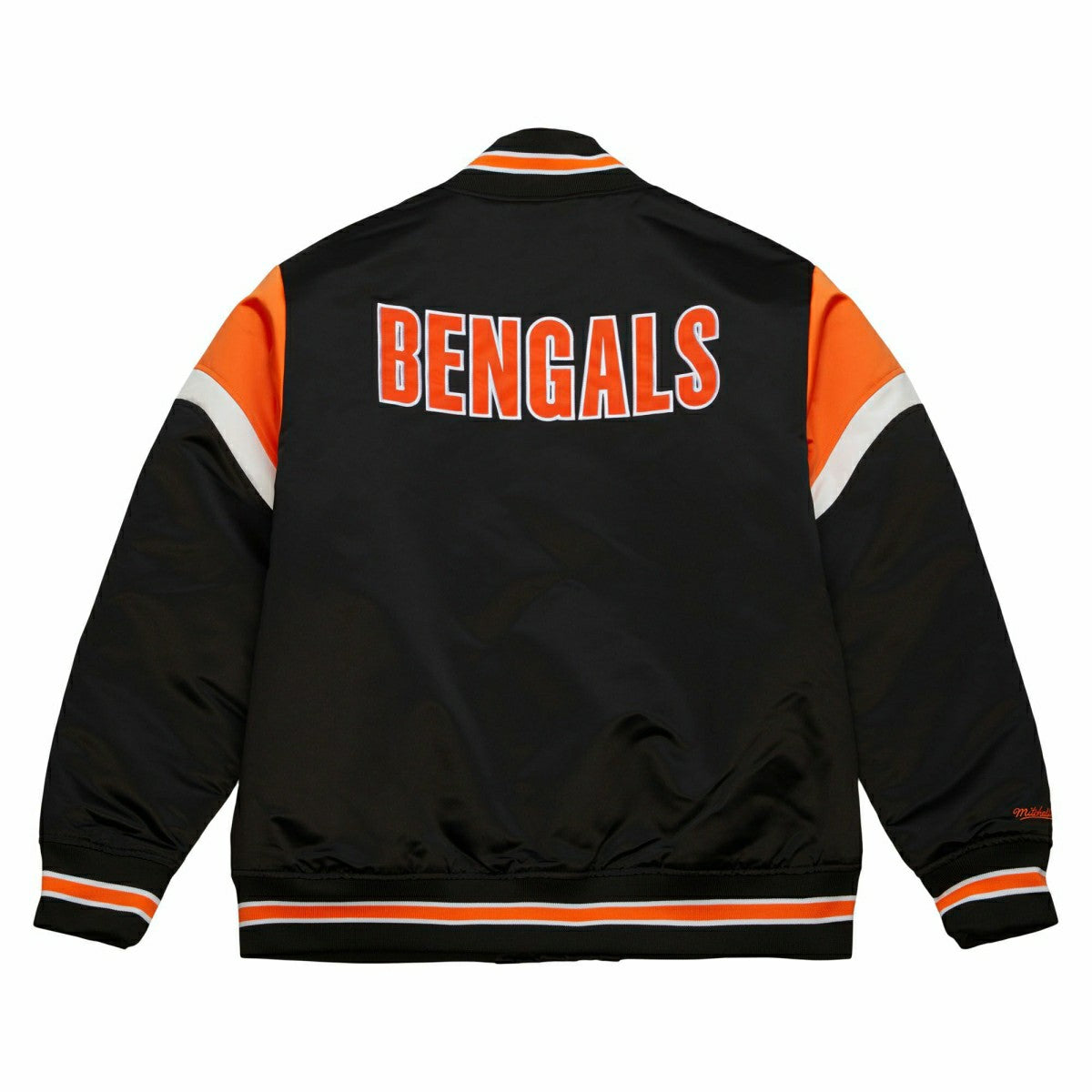Cincinnati Bengals Mitchell & Ness Heavyweight Satin NFL Jacket - Taass Online