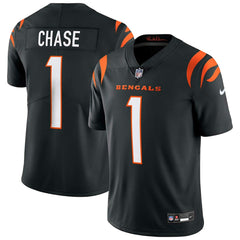 Ja'Marr Chase #1 Cincinnati Bengals Nike Vapor Untouchable Limited NFL Jersey Black - Taass US