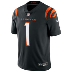 Ja'Marr Chase #1 Cincinnati Bengals Nike Vapor Untouchable Limited NFL Jersey Black - Taass US