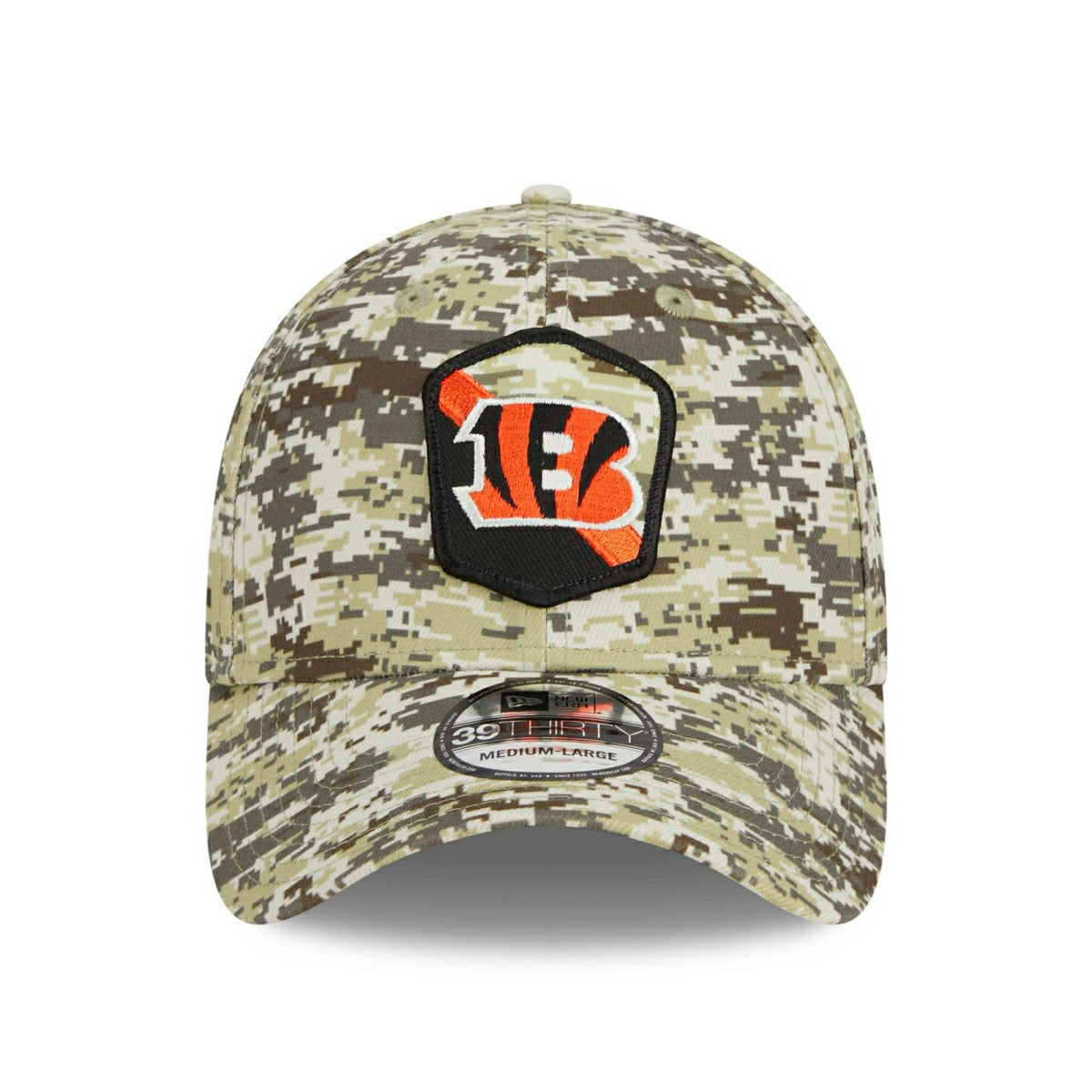 Cincinnati Bengals Camo 2023 NFL Salute to Service New Era 39THIRTY Flex Cap - Taass on sale