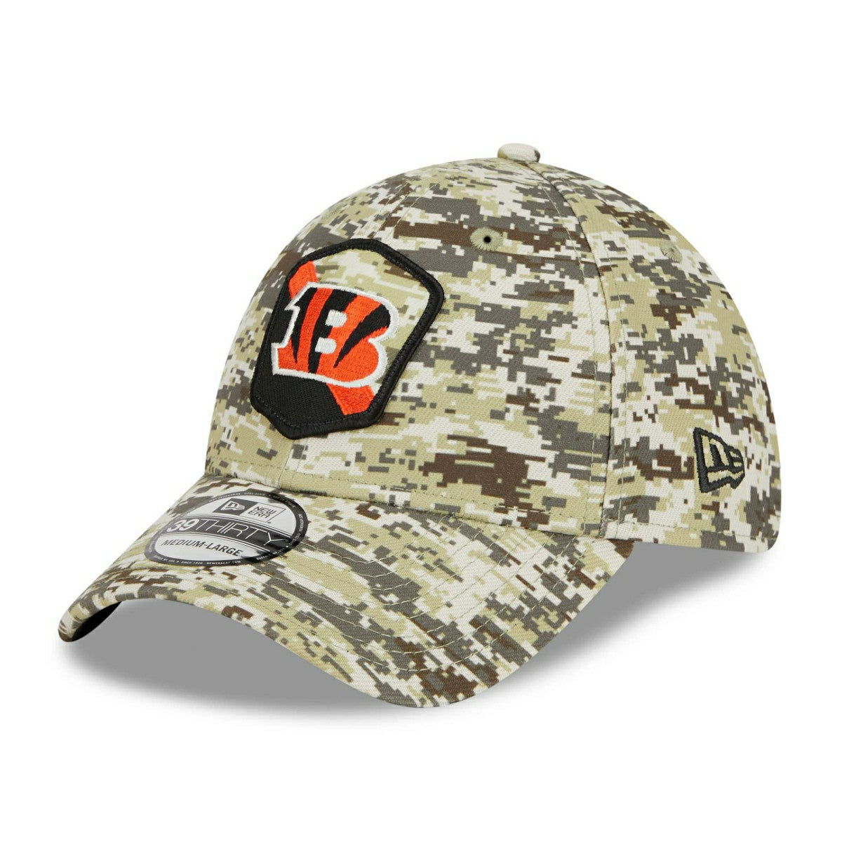 Cincinnati Bengals Camo 2023 NFL Salute to Service New Era 39THIRTY Flex Cap - Taass on sale