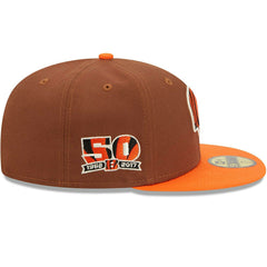 Cincinnati Bengals Harvest New Era 59FIFTY Fitted NFL Cap Brown - Taass sale