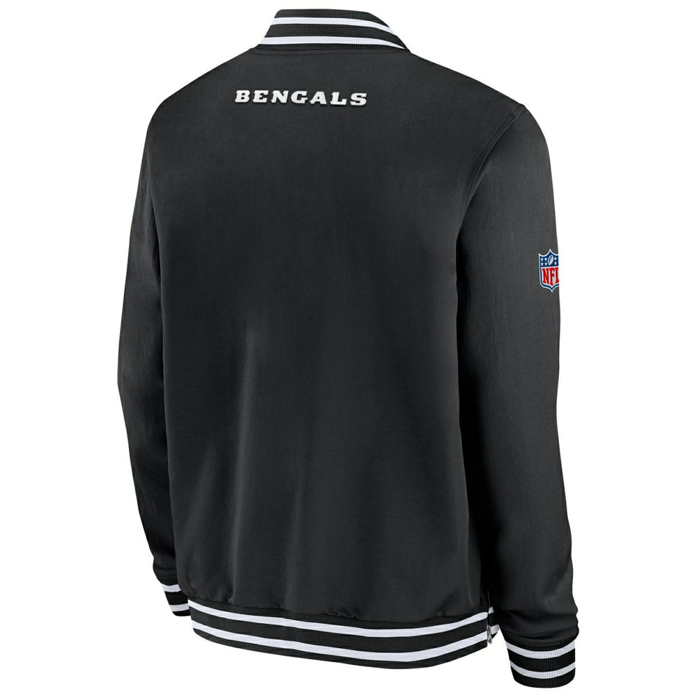 Cincinnati Bengals NFL Sideline Nike Coach Bomber Jacket - Taass for sale