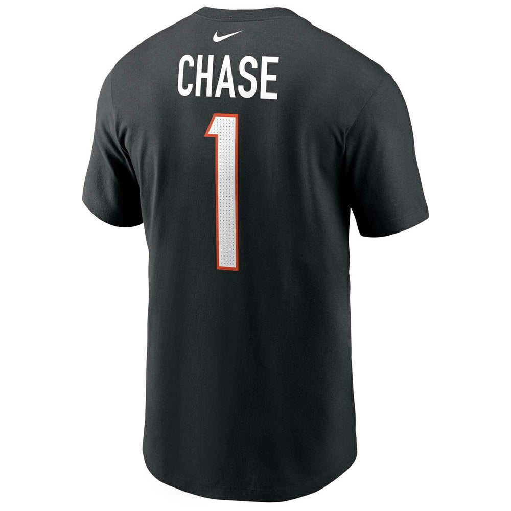 Ja'Marr Chase #1 Cincinnati Bengals Nike Player NFL T-Shirt Black - Taass outlet