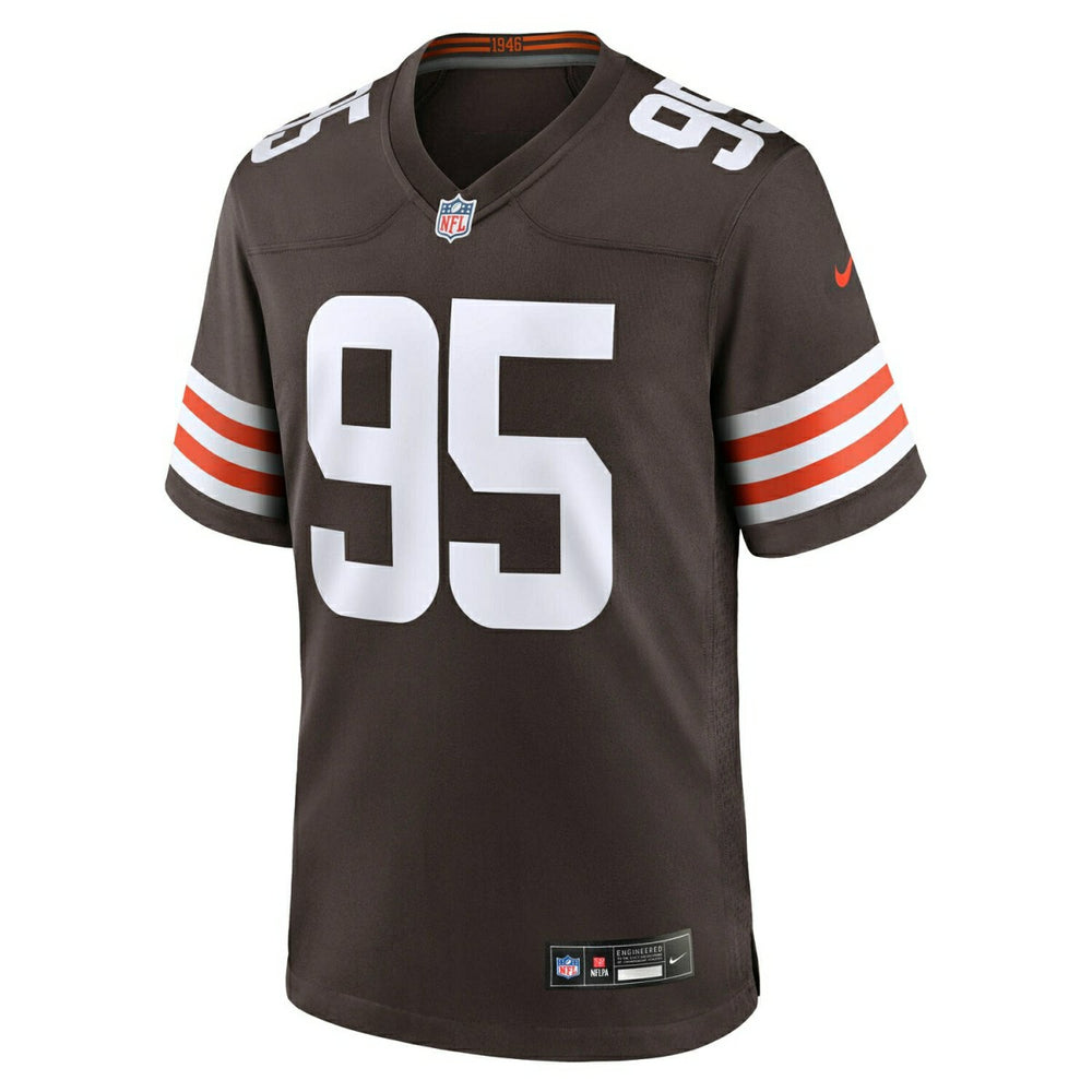 Myles Garrett #95 Cleveland Browns Nike Game NFL Jersey Brown - Taass Online