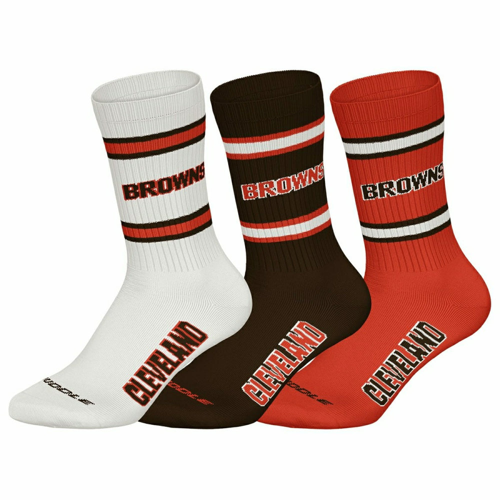 Cleveland Browns Team Set NFL Crew Socks (3-Pack) - Taass discount
