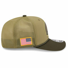 Cleveland Browns 2025 NFL Salute to Service 9SEVENTY Trucker Snapback Cap Olive - Taass discount