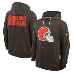 Cleveland Browns 2025 NFL Sideline Nike Standard Issue Hoodie Brown - Taass outlet