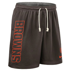 Cleveland Browns 2025 NFL Sideline Reversible Mesh Nike Dri-FIT Shorts Brown - Taass for sale