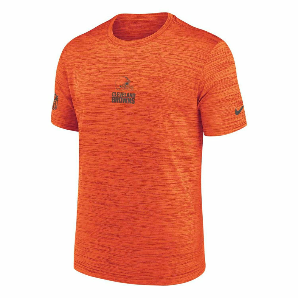 Cleveland Browns 2025 NFL Sideline Nike Velocity Performance T-Shirt Orange - Taass Online