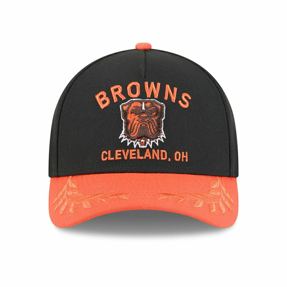 Cleveland Browns 2025 NFL Draft 9FORTY M-Crown A-Frame Snapback Cap Black - Taass discount