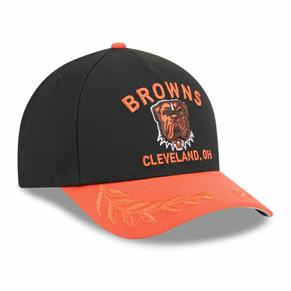 Cleveland Browns 2025 NFL Draft 9FORTY M-Crown A-Frame Snapback Cap Black - Taass discount