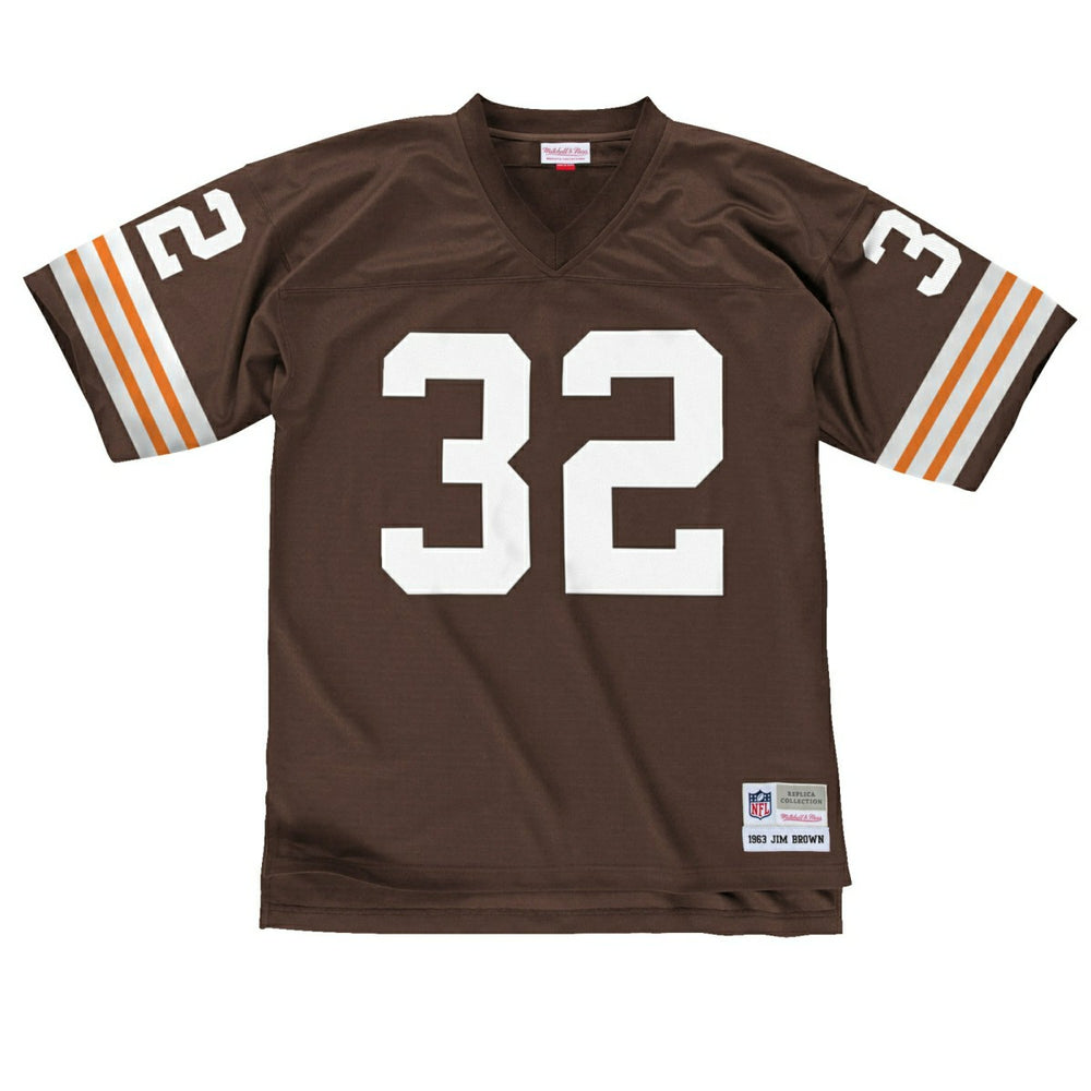 Jim Brown #32 Cleveland Browns Mitchell & Ness Throwback NFL Jersey - Taass Online