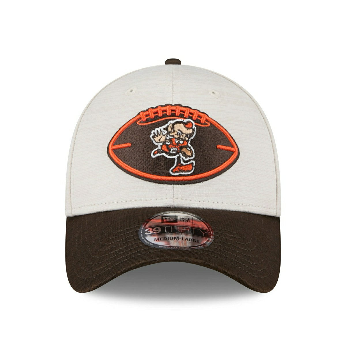 Cleveland Browns Historic 2024 NFL Sideline New Era 39THIRTY Flex Cap - Taass on sale