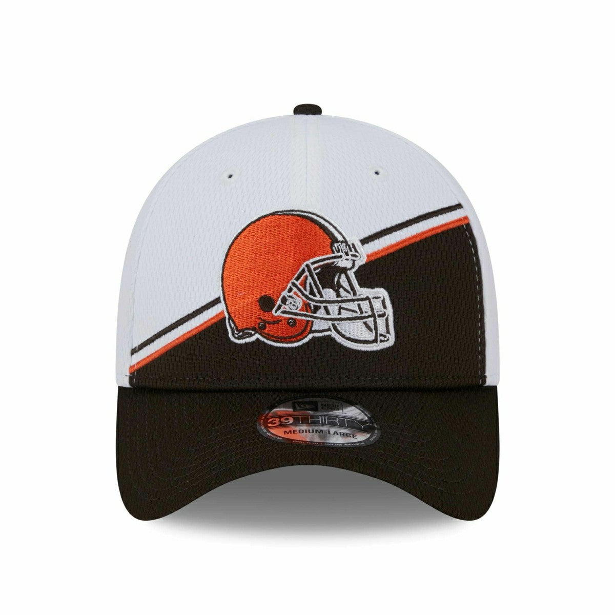 Cleveland Browns On Field 2023 NFL Sideline New Era 39THIRTY Flex Cap White - Taass for sale