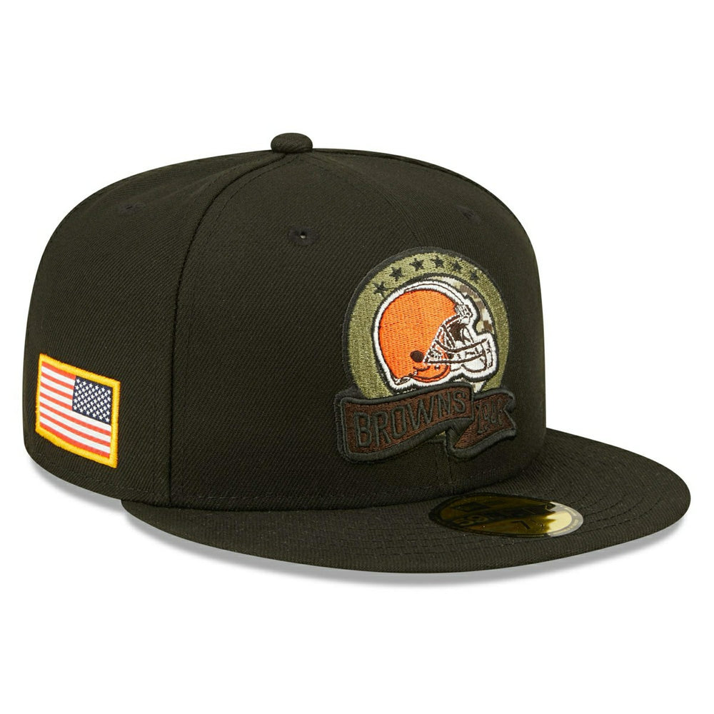 Cleveland Browns 2022 NFL On-Field Salute to Service New Era 59FIFTY Fitted Cap - Taass outlet