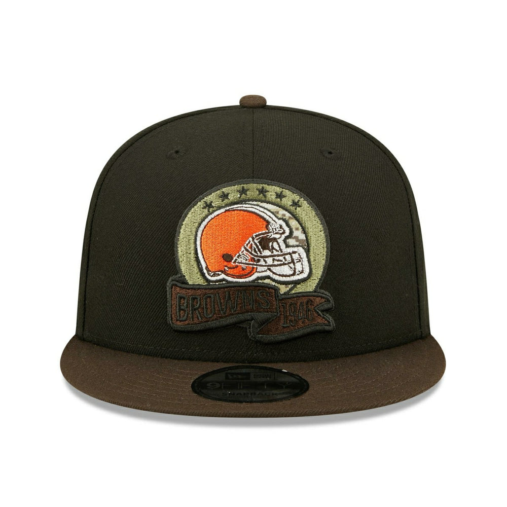 Cleveland Browns 2022 NFL On-Field Salute to Service New Era 9FIFTY Snapback Cap - Taass US