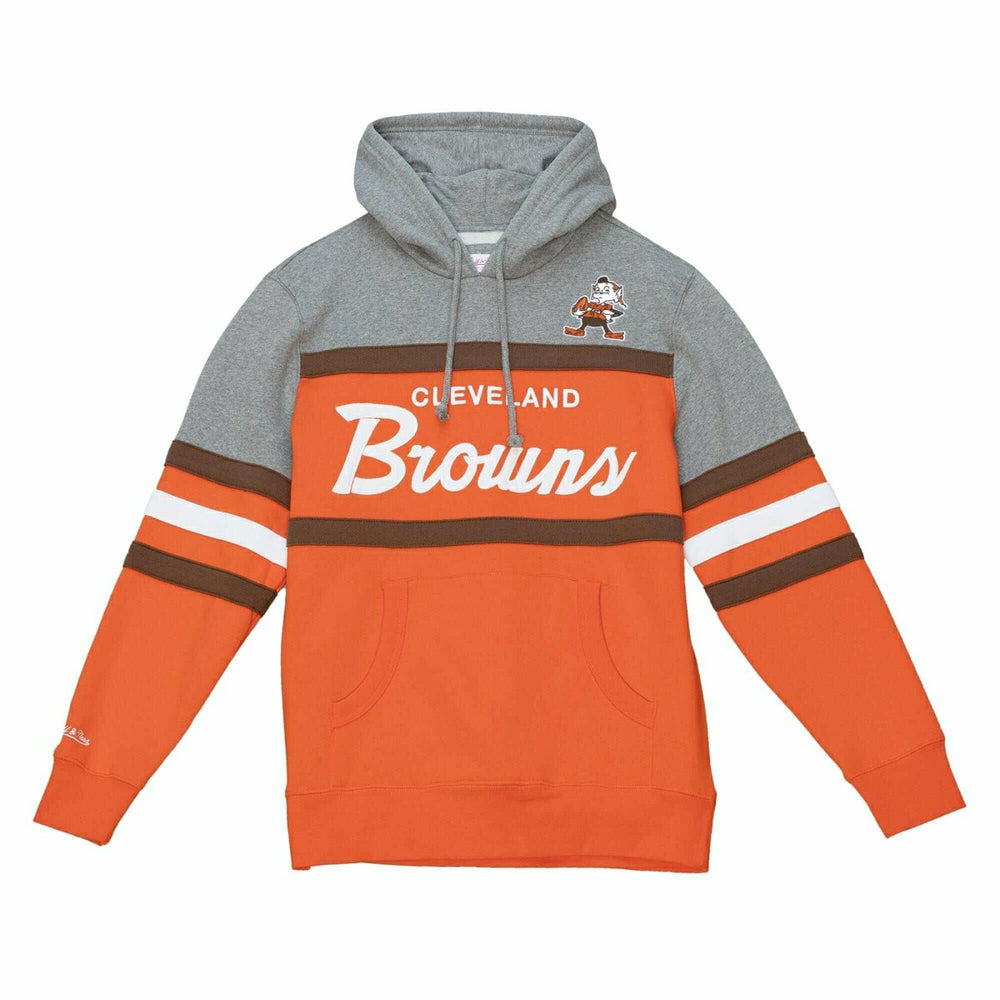 Cleveland Browns Head Coach Mitchell & Ness NFL Throwback Football Hoodie - Taass sale