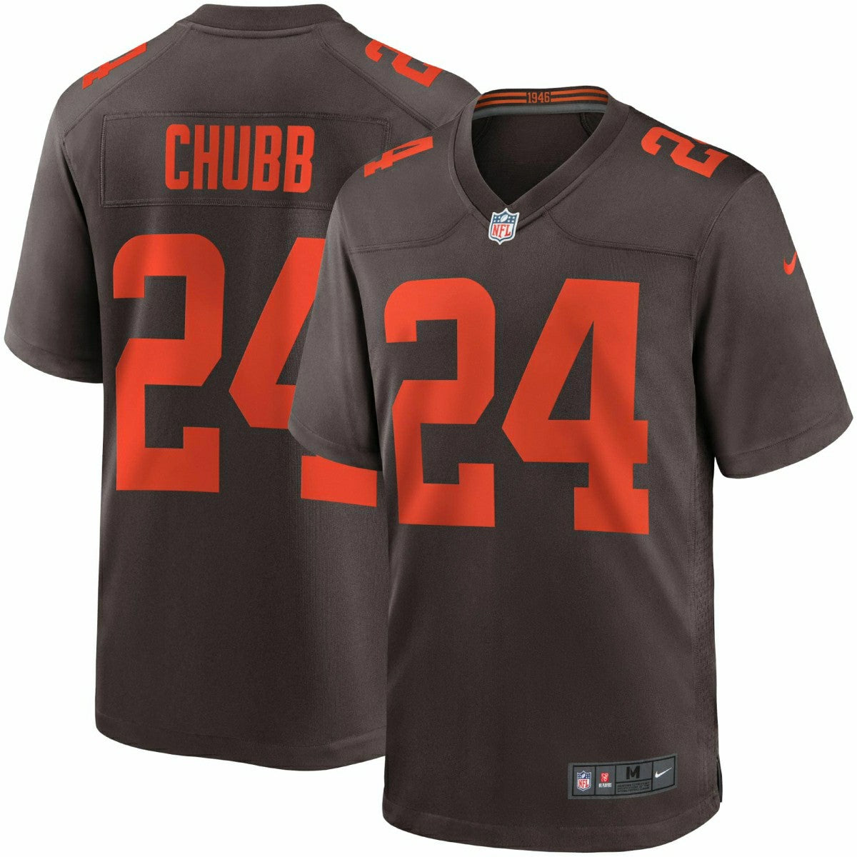 Nick Chubb #24 Cleveland Browns Nike Game NFL Jersey Alternate Brown - Taass outlet