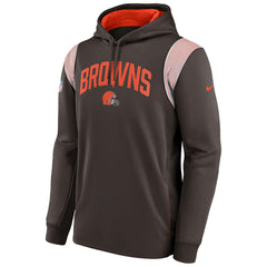 Cleveland Browns 2022 NFL On-Field Sideline Nike Therma-FIT Hoodie Brown - Taass discount