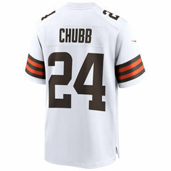 Nick Chubb #24 Cleveland Browns Nike Game NFL Football Jersey White - Taass on sale