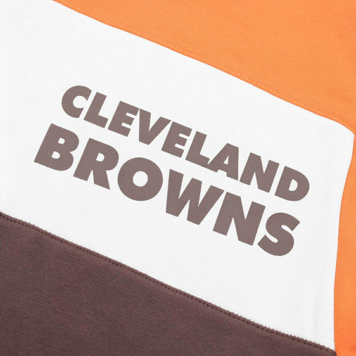 Cleveland Browns Mitchell & Ness Color Blocked NFL Fleece Hoodie - Taass outlet