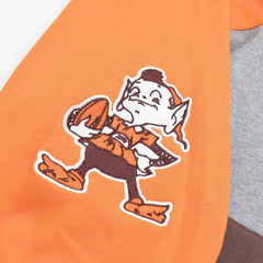 Cleveland Browns Mitchell & Ness Color Blocked NFL Fleece Hoodie - Taass outlet