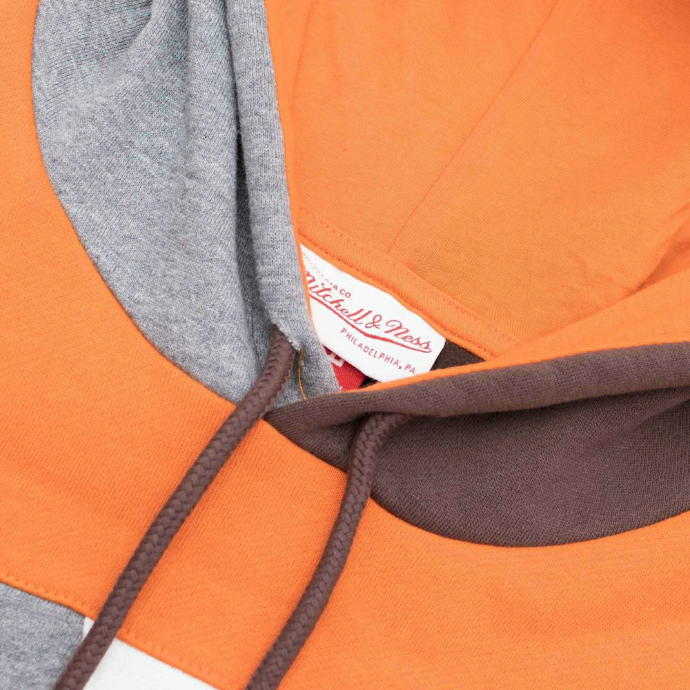 Cleveland Browns Mitchell & Ness Color Blocked NFL Fleece Hoodie - Taass outlet