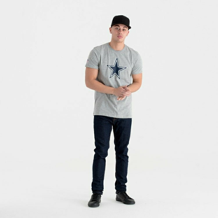 Dallas Cowboys Team Logo New Era NFL T-Shirt Grey - Taass Online