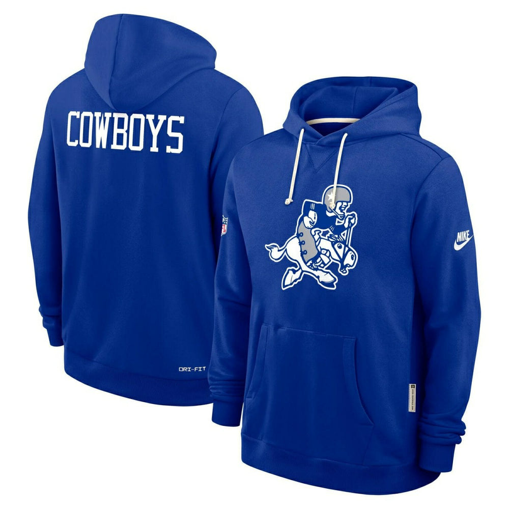 Dallas Cowboys 2025 NFL Sideline Nike Vintage Alternate Hoodie Blue - Taass for sale