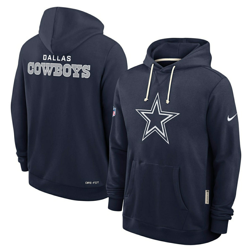 Dallas Cowboys 2025 NFL Sideline Nike Standard Issue Hoodie Navy - Taass Online