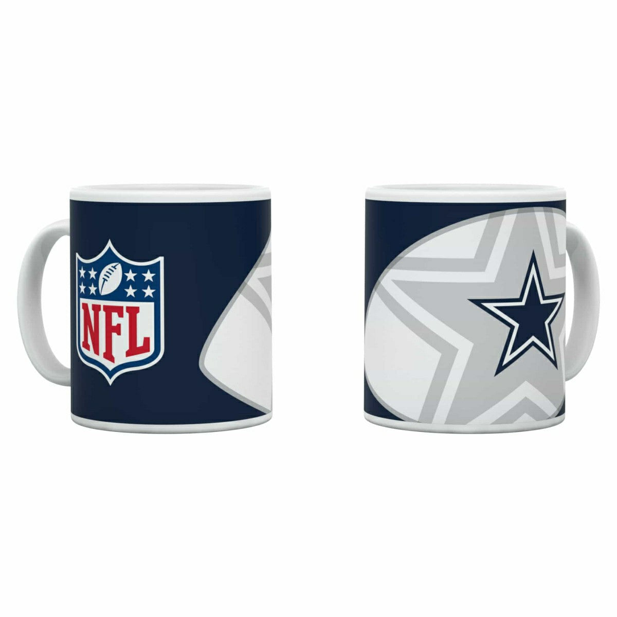 Dallas Cowboys Shadow Logo & Shield NFL Mug (330 ml) - Taass US