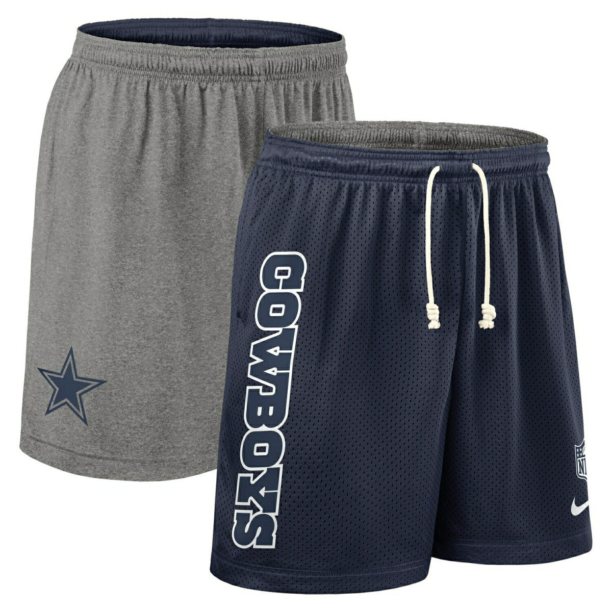 Dallas Cowboys 2025 NFL Sideline Reversible Mesh Nike Dri-FIT Shorts Navy - Taass for sale