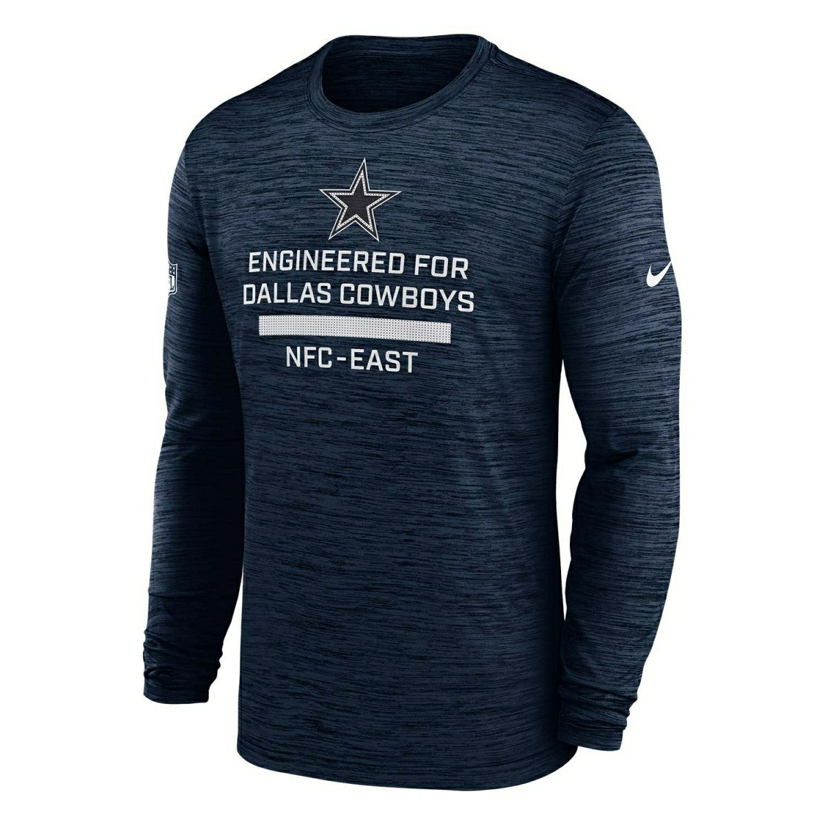 Dallas Cowboys 2025 NFL Sideline Nike Velocity Performance Long Sleeve T-Shirt Navy - Taass Online