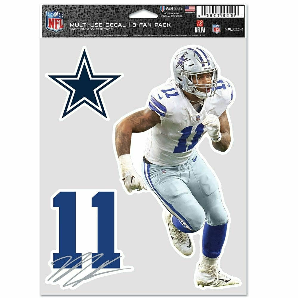 Micah Parsons #11 Dallas Cowboys Player NFL Decals Set (3 Pcs.) - Taass for sale