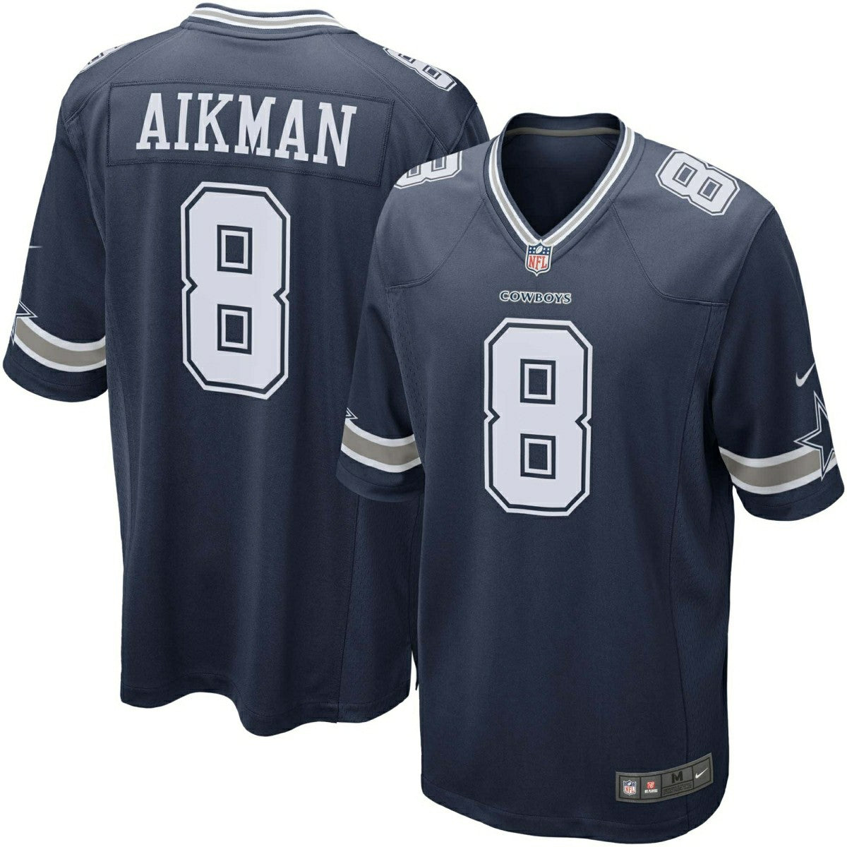 Troy Aikman #8 Dallas Cowboys Nike Game NFL Jersey Navy - Taass on sale