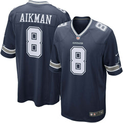 Troy Aikman #8 Dallas Cowboys Nike Game NFL Jersey Navy - Taass on sale