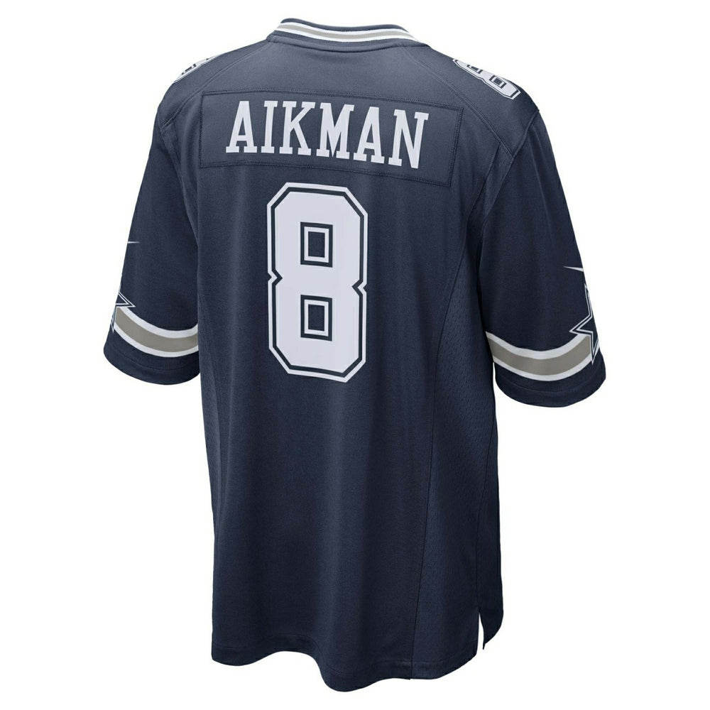 Troy Aikman #8 Dallas Cowboys Nike Game NFL Jersey Navy - Taass on sale