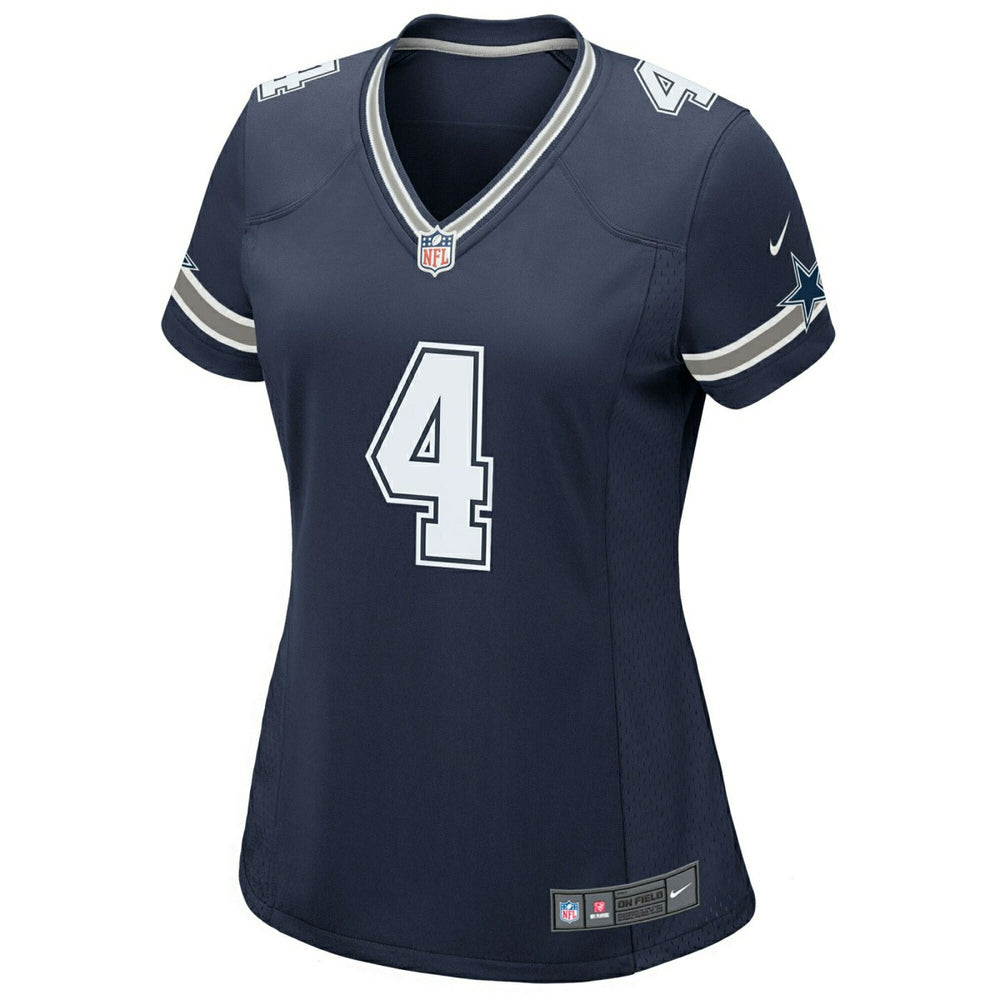 Dak Prescott #4 Dallas Cowboys Nike Game NFL Jersey Navy (WOMEN'S) - Taass US