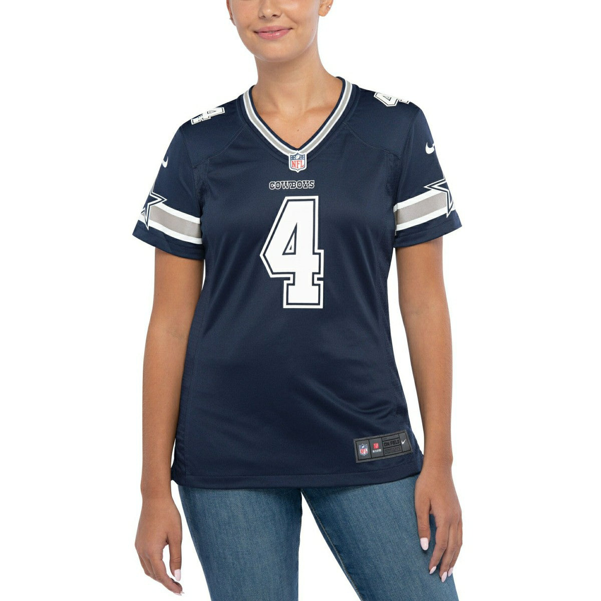 Dak Prescott #4 Dallas Cowboys Nike Game NFL Jersey Navy (WOMEN'S) - Taass US